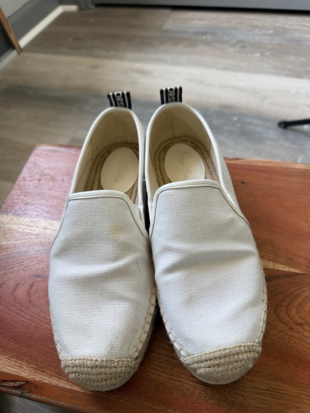 Michael Kors White Canvas Espadrilles